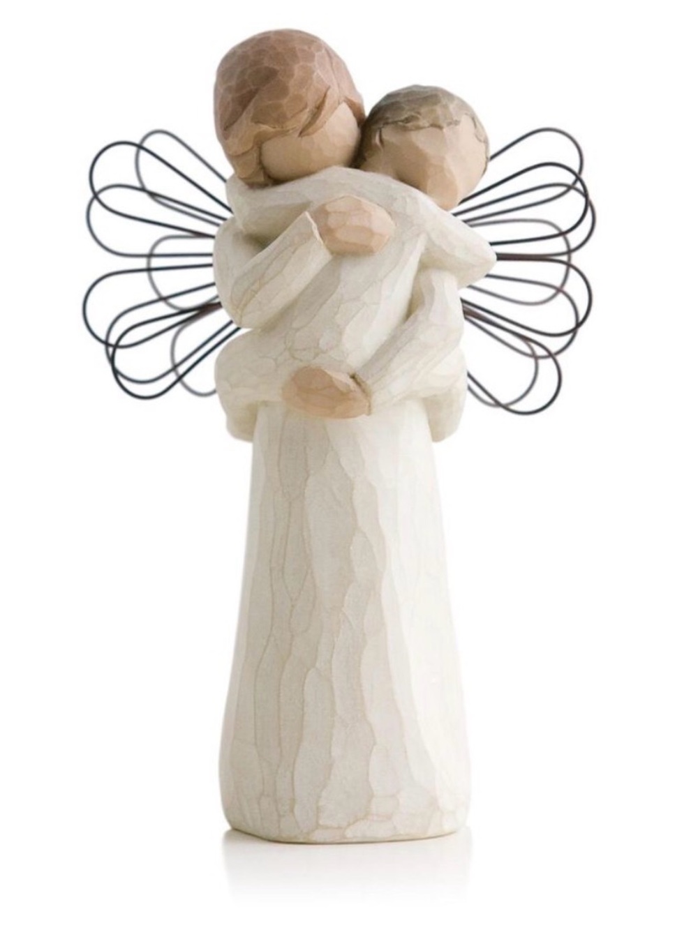 NWT Willow Tree Angel's Embrace Figurine - Cream and Black